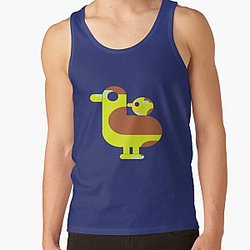 my kurzgesagt bird creative yelloww classic in black Tank Top RB0111