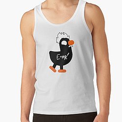 Kurzgesagt Albert Einstein Duck fan bird Black Tank Top RB0111