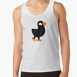 Kurzgesagt fan Duck bird Black Tank Top RB0111