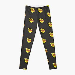 my kurzgesagt bird creative yelloww classic in black Leggings RB0111