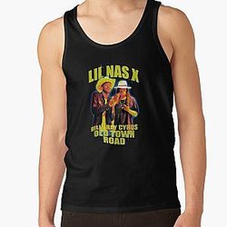 Lil Nas X Tank Tops - Lil nas x Old Town Road rap Tank Top RB2103