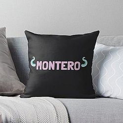 Lil Nas X Pillows - MONTERO by Lil Nas X - Devil Horns (Light) Throw Pillow RB2103