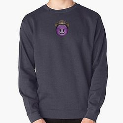 Lil Nas X Sweatshirts - Lil Nas X Devil Cowboy Emoji Pullover Sweatshirt RB2103