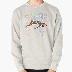 Lil Nas X Sweatshirts - Lil nas X - Montero Text Rainbow Version  Pullover Sweatshirt RB2103