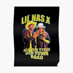 Lil Nas X Posters - Lil nas x Old Town Road rap Poster RB2103