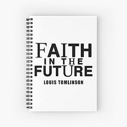 Louis Tomlinson Notebook - Louis Tomlinson Merch Faith In The Future Spiral Notebook