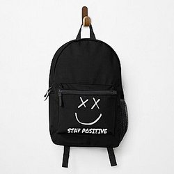 Louis Tomlinson Backpacks - Louis Tomlinson Smiley Design Walls album Stay positive Backpack RB0308