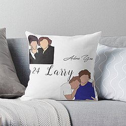 Louis Tomlinson Pillows - Larry (Louis Tomlinson + Harry Stiles) OneDirecion 1D Throw Pillow RB0308