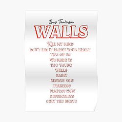 Louis Tomlinson Posters - Louis Tomlinson (Full Walls album) Poster RB0308