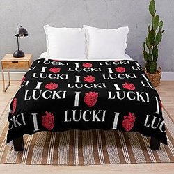 I love Lucki         Throw Blanket RB1010