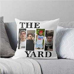 The Yard Podcast - Black Flag Logo Parody Throw Pillow RB0208