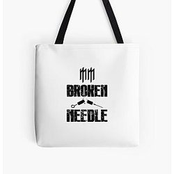 Marilyn Manson Broken Needle black All Over Print Tote Bag RB2709