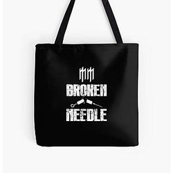 Marilyn Manson Broken Needle white All Over Print Tote Bag RB2709