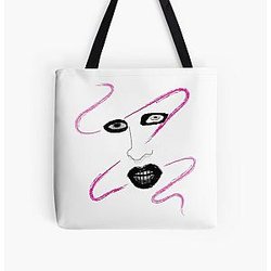 Marilyn Manson Typography All Over Print Tote Bag RB2709