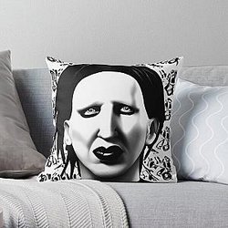 Inspired by Marilyn Manson  Throw Pillow RB2709