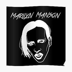 Scary Marilyn Manson Shirt Poster RB2709