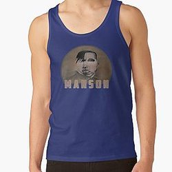 Cool Marilyn Manson Fine Art Portrait - Dark - Gothic - Marilyn Manson Tank Top RB2709