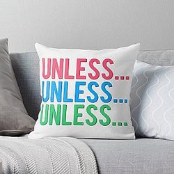 mbmbam- unless... Throw Pillow RB1010