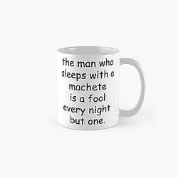 sleep with a machete  justin mcelroy my brother my brother and me Classic Mug RB1010