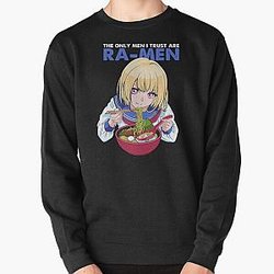 The Only Men I Trust Are RaMen Anime Girl Ramen Lover 425 Pullover Sweatshirt RB0811