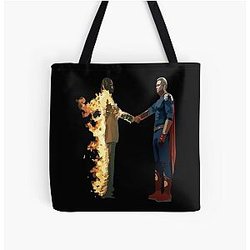 Heroes & Villains, Metro Boomin, Metro Boomin Heroes and Villains, Metro Boomin Homelander On Time Heroes and Villains Album Cover Poster All Over Print Tote Bag RB0706