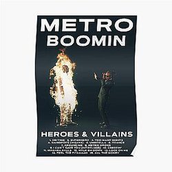 Metro Boomin - Heroes & Villains Poster RB0706