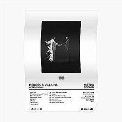 Metro Boomin - Heroes and Villains | Metro Boomin Album Poster RB0706