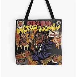 Heroes & Villains, Metro Boomin Alternative Cover All Over Print Tote Bag RB2607