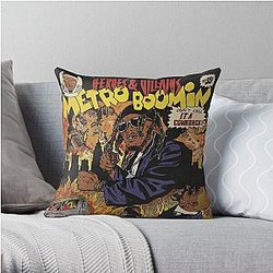 Heroes & Villains, Metro Boomin Alternative Cover Throw Pillow RB2607