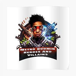 Metro Boomin Heroes And Villains Poster RB2607