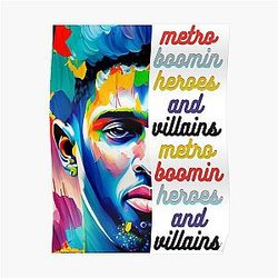 metro boomin heroes and villains Poster RB2607