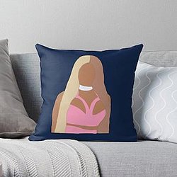 nicki minaj outline   Throw Pillow RB2811