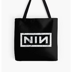 Classic Vintage NIN Retro Logos All Over Print Tote Bag RB0211