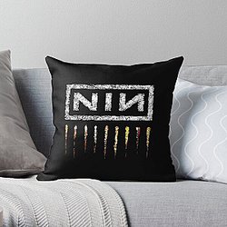 Classic Retro NIN Vintage Logo || 001 Throw Pillow RB0211