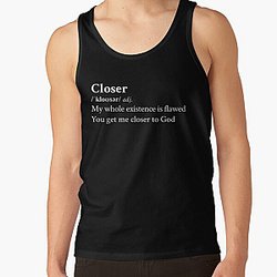 Nine Inch Nails Aesthetic Quote Rock Metal Lyrics Closer Black Tank Top RB0211