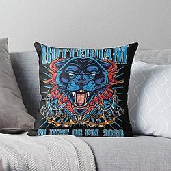 Tattoo Rotterdam Pantera Black Throw Pillow RB2611