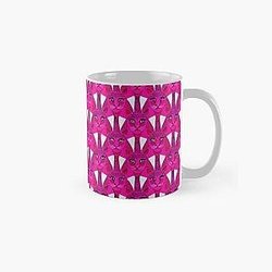 Pink cute geometric cats pantera Classic Mug RB2611