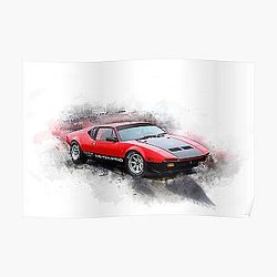 1972 De Tomaso Pantera GTS Poster RB1110