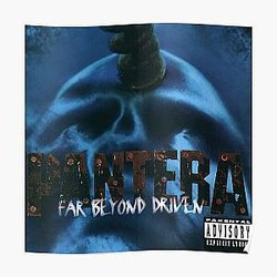 Alternative Cover Album Musical  Pantera rock band 003 Poster Poster RB1110