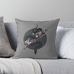 Original qotsa snake Throw Pillow RB1911