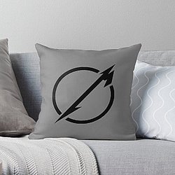 Logo of qotsa Throw Pillow RB1911