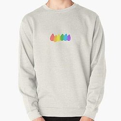 Rainbow Sweatshirts - Rainbow flag drops. LGBTQ minimalist design. Pullover Sweatshirt RB1603