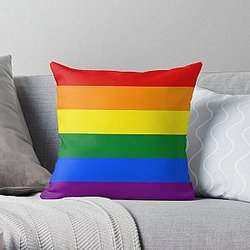 Rainbow flag Throw Pillow RB1603