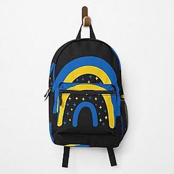 Ukraine Rainbow Flag I Stand with Ukraine Ukrainian Flag Ukraine Support Backpack RB1603