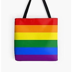 Rainbow Bags - Rainbow Flag LGBT Flag All Over Print Tote Bag RB1603