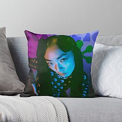 Rina Sawayama Groovy Design Throw Pillow RB0211