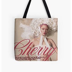 Rina Sawayama Cherry Design All Over Print Tote Bag RB0211