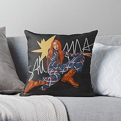 Rina Sawayama digital drawing Throw Pillow RB0211