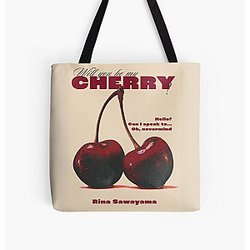 Cherry by Rina Sawayama All Over Print Tote Bag RB0211