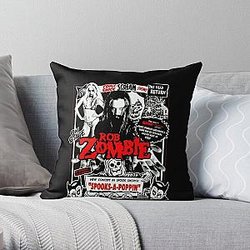 Vintage rob zombie band art Throw Pillow RB2709